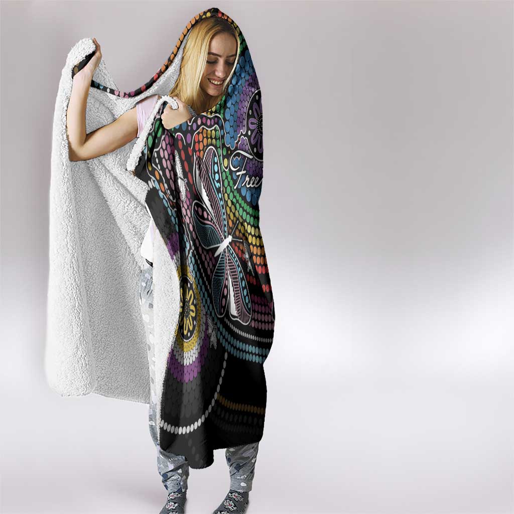 Sydney Pride Aboriginal Hooded Blanket Free To Be