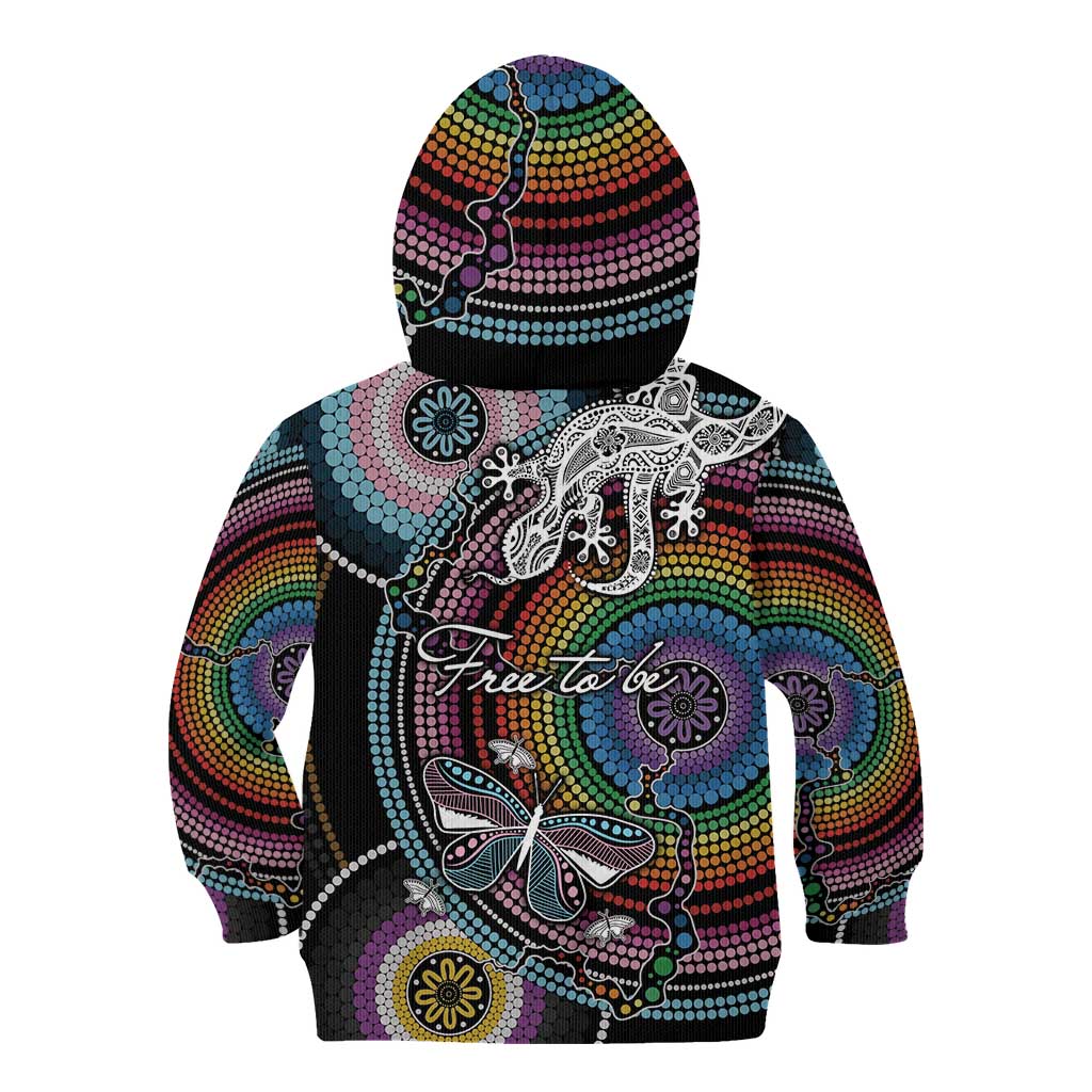 Sydney Pride Aboriginal Kid Hoodie Free To Be - Vibe Hoodie Shop