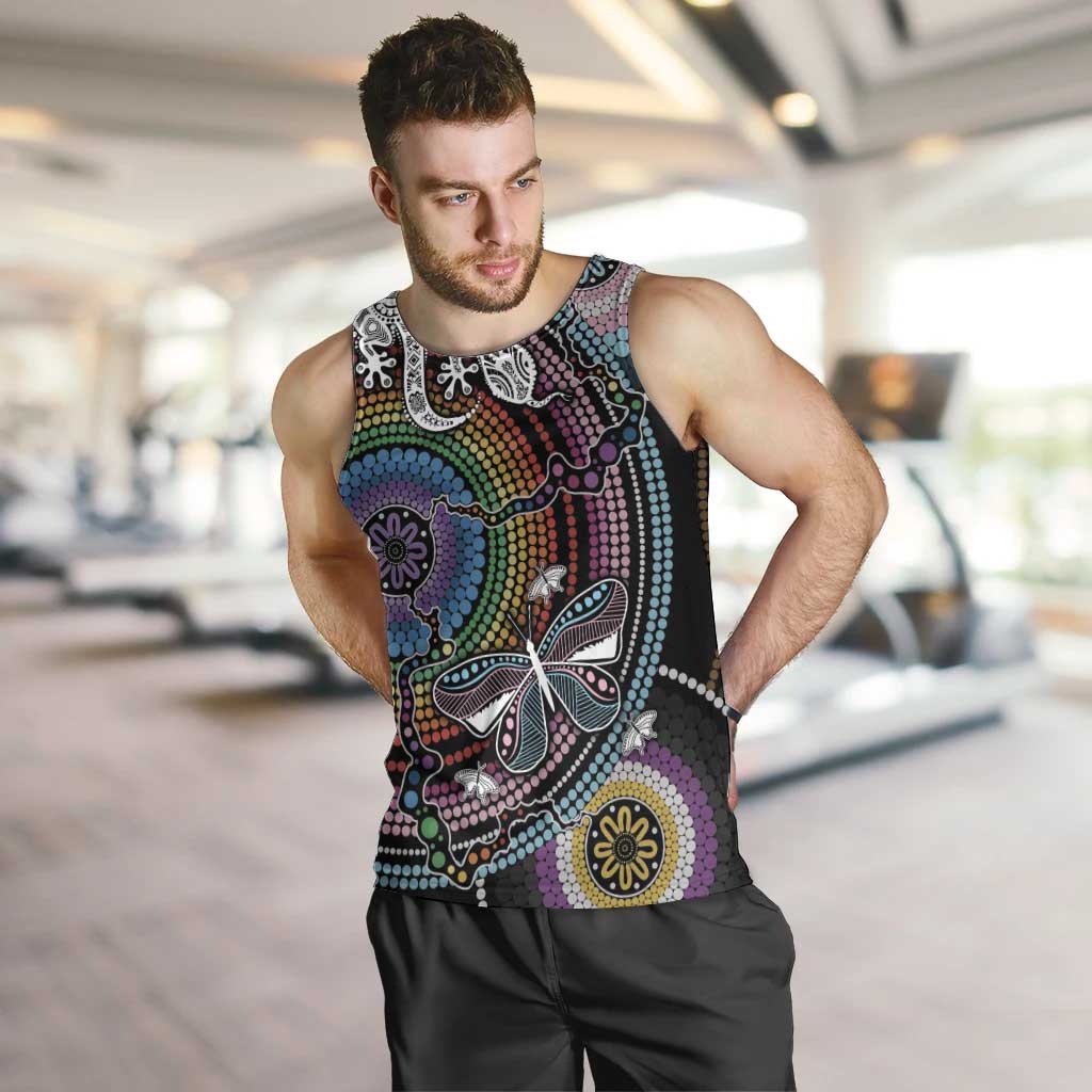 Sydney Pride Aboriginal Men Tank Top Free To Be - Vibe Hoodie Shop