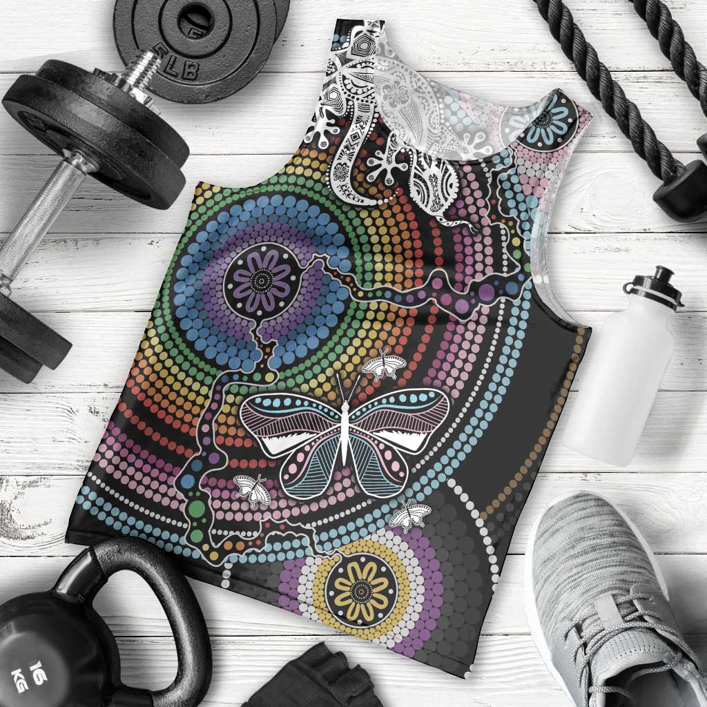 Sydney Pride Aboriginal Men Tank Top Free To Be - Vibe Hoodie Shop