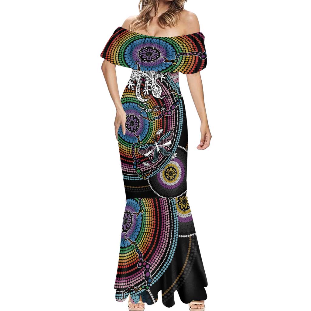 Sydney Pride Aboriginal Mermaid Dress Free To Be