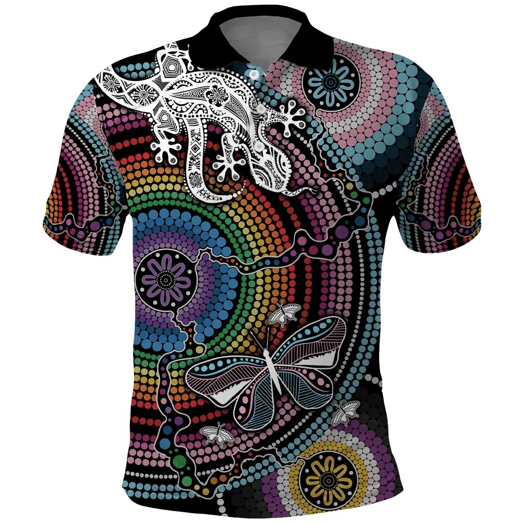 Sydney Pride Aboriginal Polo Shirt Free To Be - Vibe Hoodie Shop