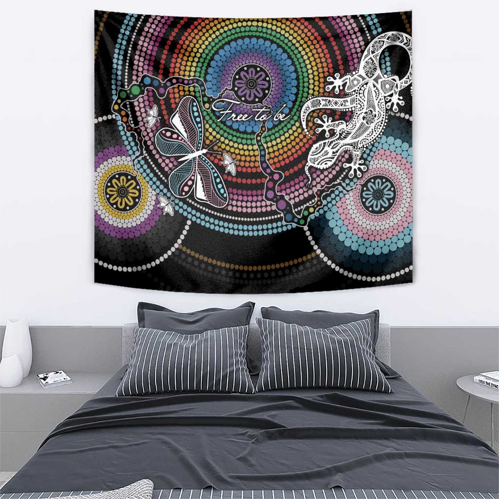 Sydney Pride Aboriginal Tapestry Free To Be - Vibe Hoodie Shop