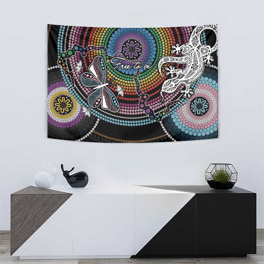 Sydney Pride Aboriginal Tapestry Free To Be - Vibe Hoodie Shop