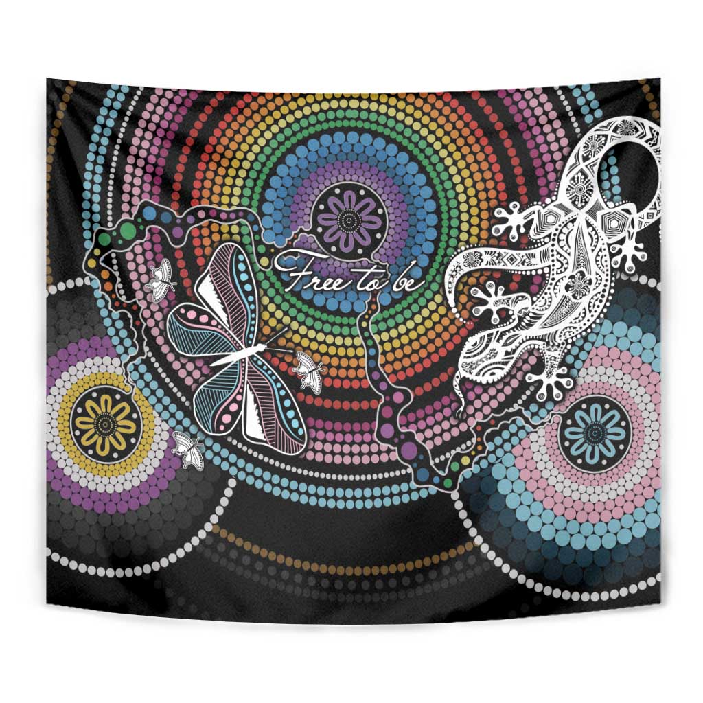 Sydney Pride Aboriginal Tapestry Free To Be - Vibe Hoodie Shop