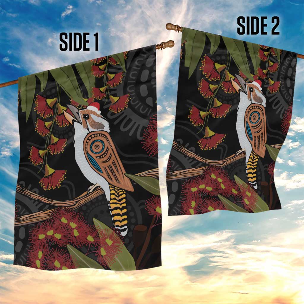 Australia Indigenous Christmas Garden Flag Kookaburra Aboriginal - Vibe Hoodie Shop