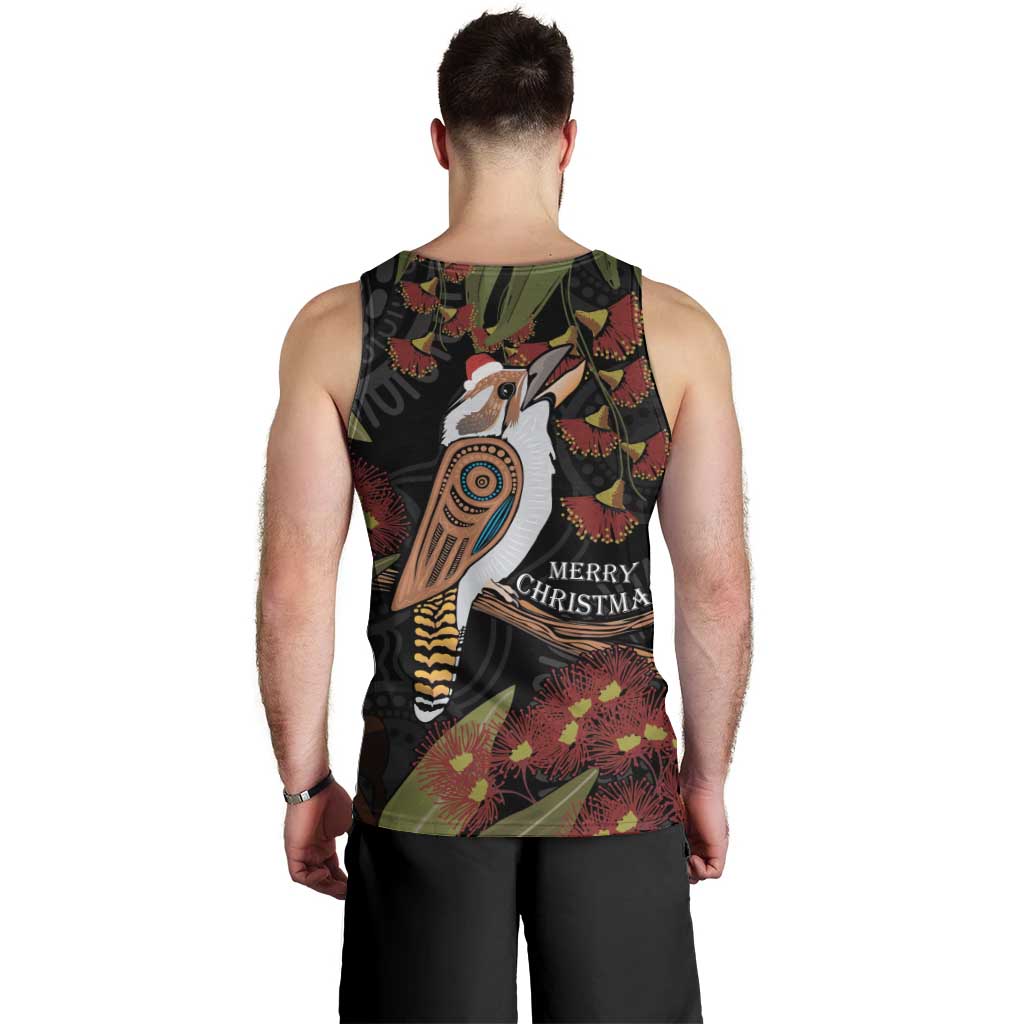 Australia Indigenous Christmas Men Tank Top Kookaburra Aboriginal - Vibe Hoodie Shop