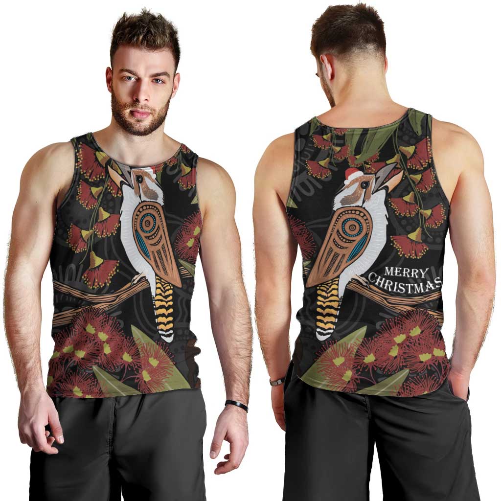 Australia Indigenous Christmas Men Tank Top Kookaburra Aboriginal - Vibe Hoodie Shop