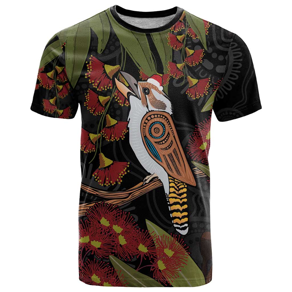 Australia Indigenous Christmas T Shirt Kookaburra Aboriginal - Vibe Hoodie Shop