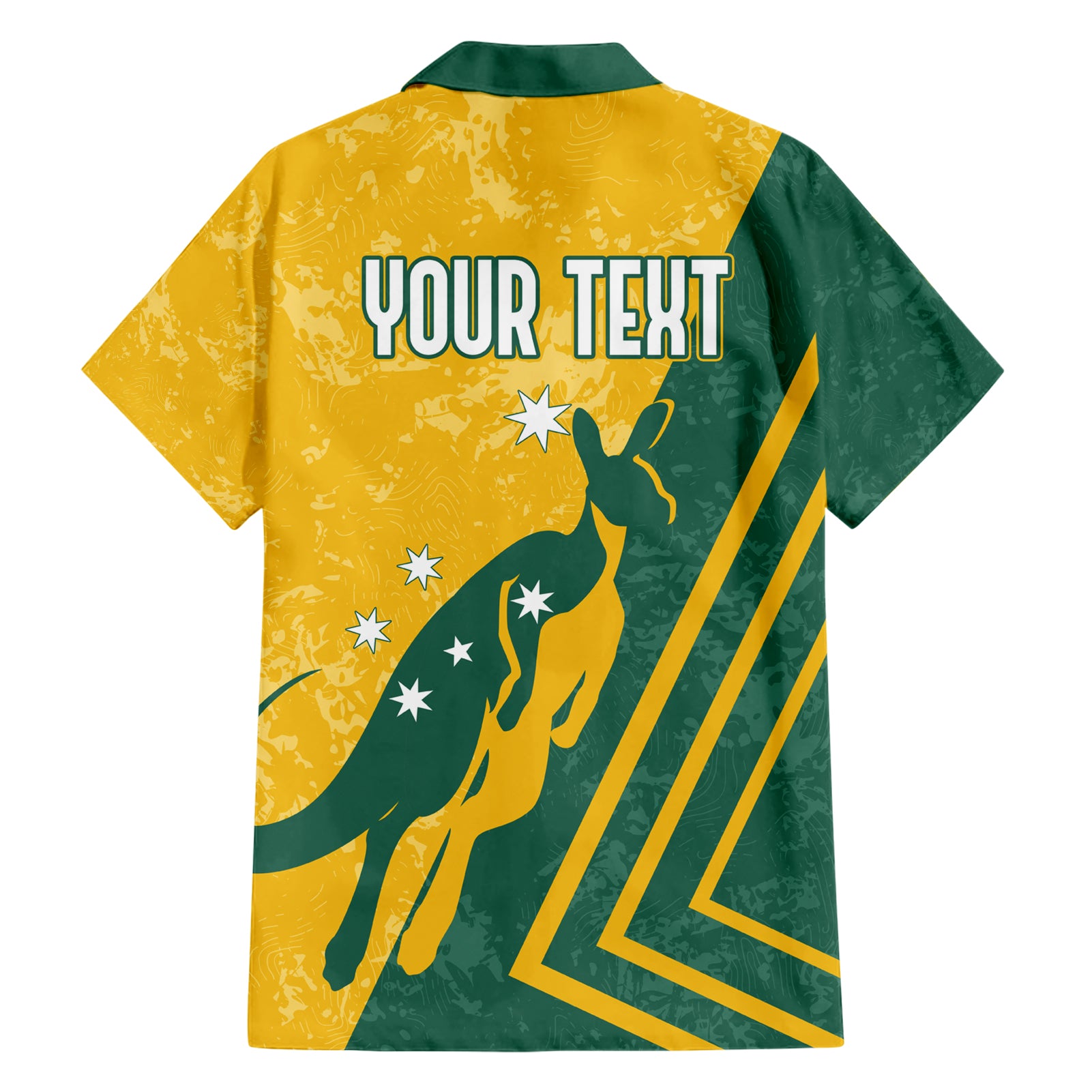 Personalised Australia Soccer Hawaiian Shirt Green & Gold Go Socceroos - Vibe Hoodie Shop