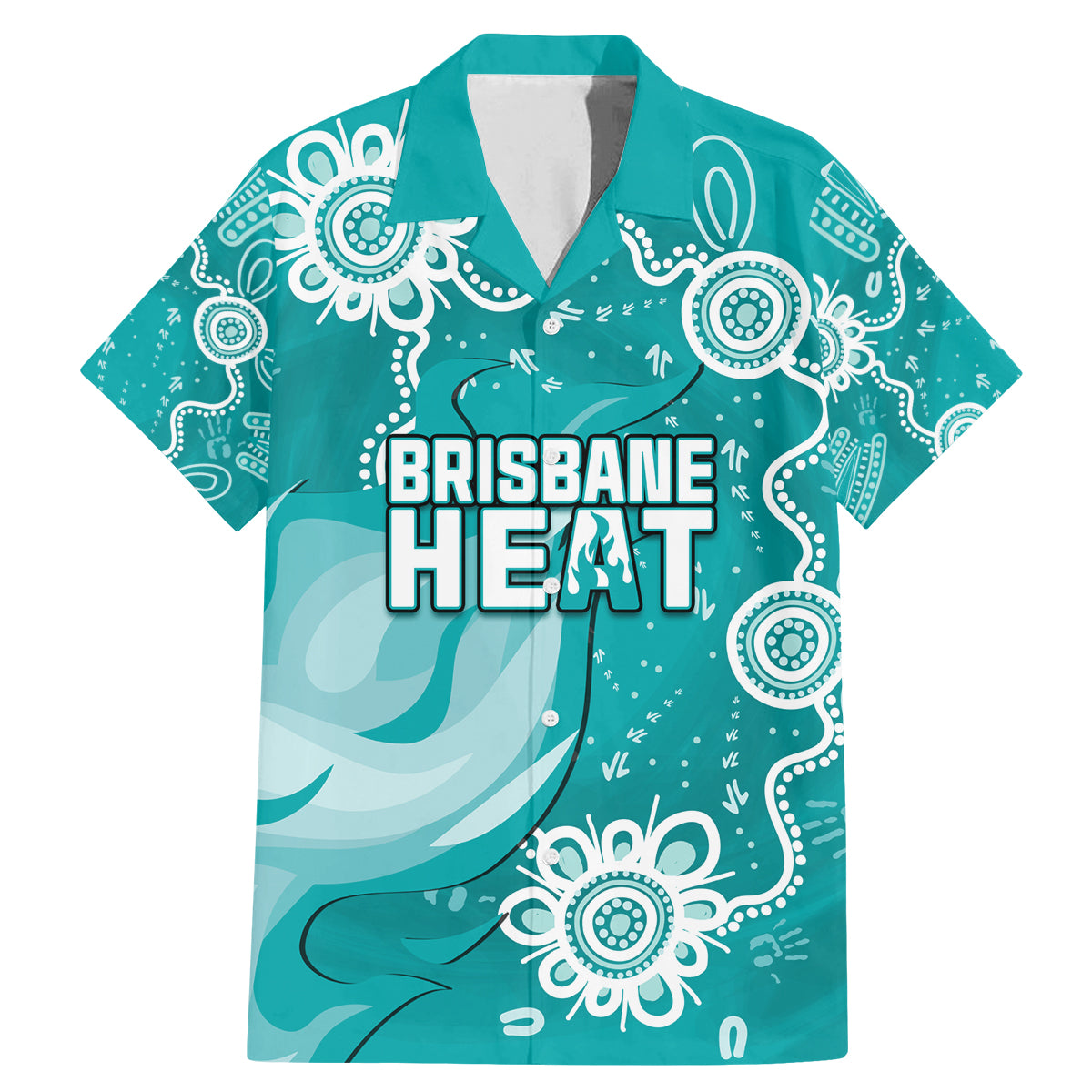 custom-brisbane-cricket-indigenous-family-matching-mermaid-dress-and-hawaiian-shirt-feel-the-heat