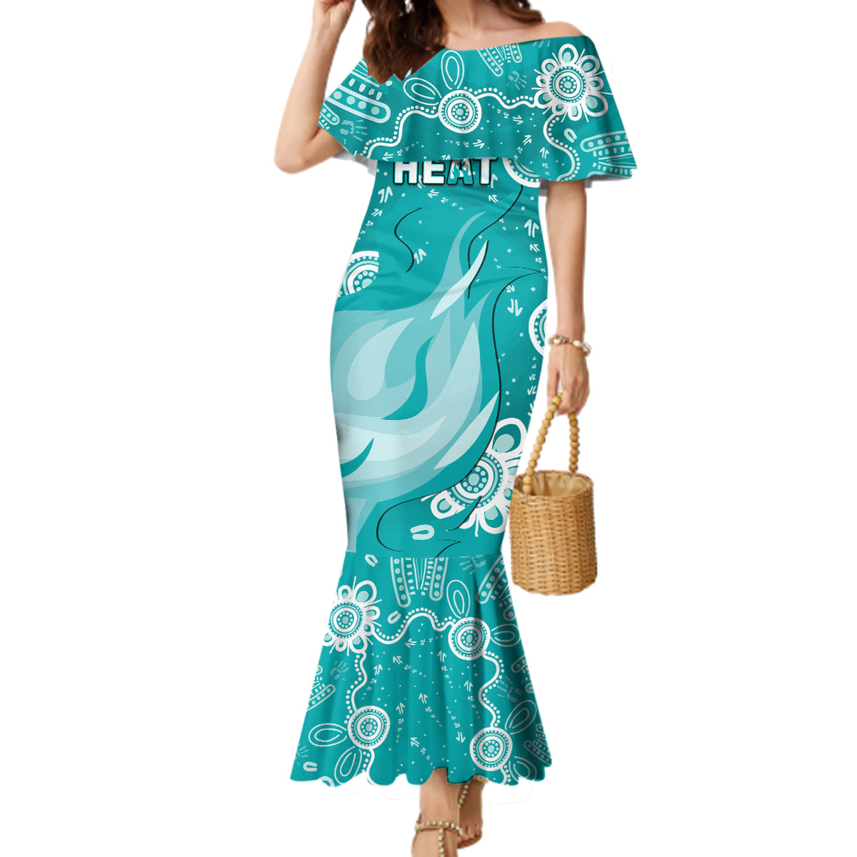 custom-brisbane-cricket-indigenous-family-matching-mermaid-dress-and-hawaiian-shirt-feel-the-heat