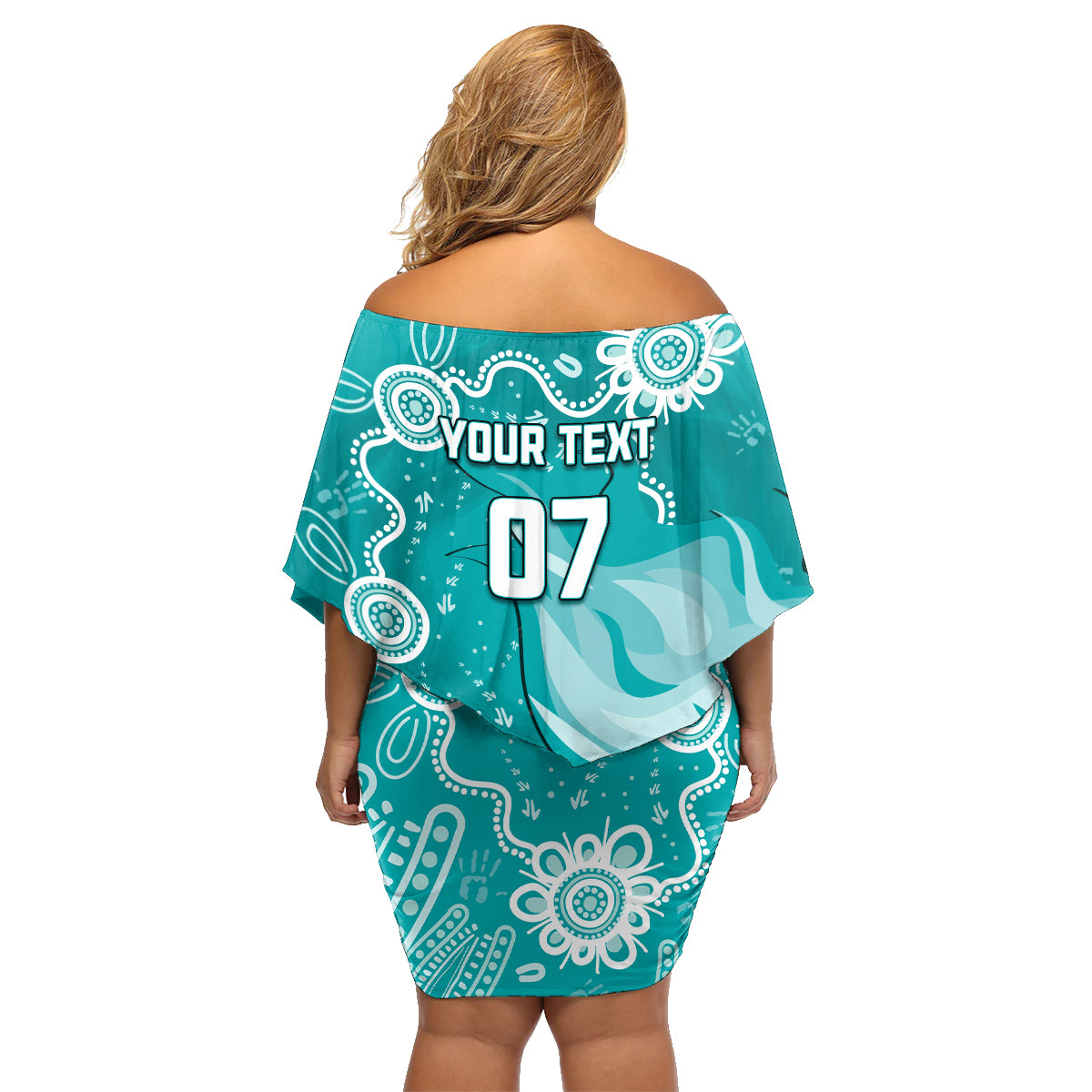 custom-brisbane-cricket-indigenous-family-matching-off-shoulder-short-dress-and-hawaiian-shirt-feel-the-heat