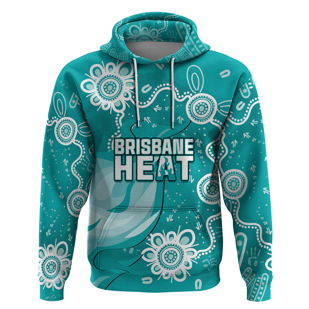 Custom Brisbane Cricket Indigenous Hoodie Feel The Heat LT7 - Vibe Hoodie Shop