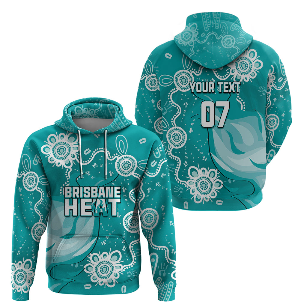 Custom Brisbane Cricket Indigenous Hoodie Feel The Heat LT7 - Vibe Hoodie Shop