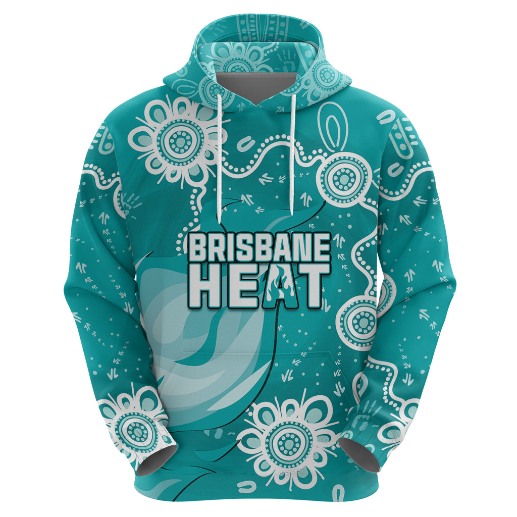 Custom Brisbane Cricket Indigenous Hoodie Feel The Heat LT7 - Vibe Hoodie Shop