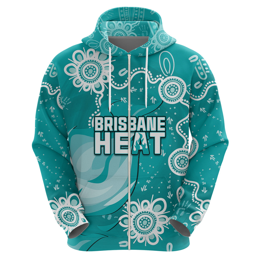 Custom Brisbane Cricket Indigenous Hoodie Feel The Heat LT7 - Vibe Hoodie Shop