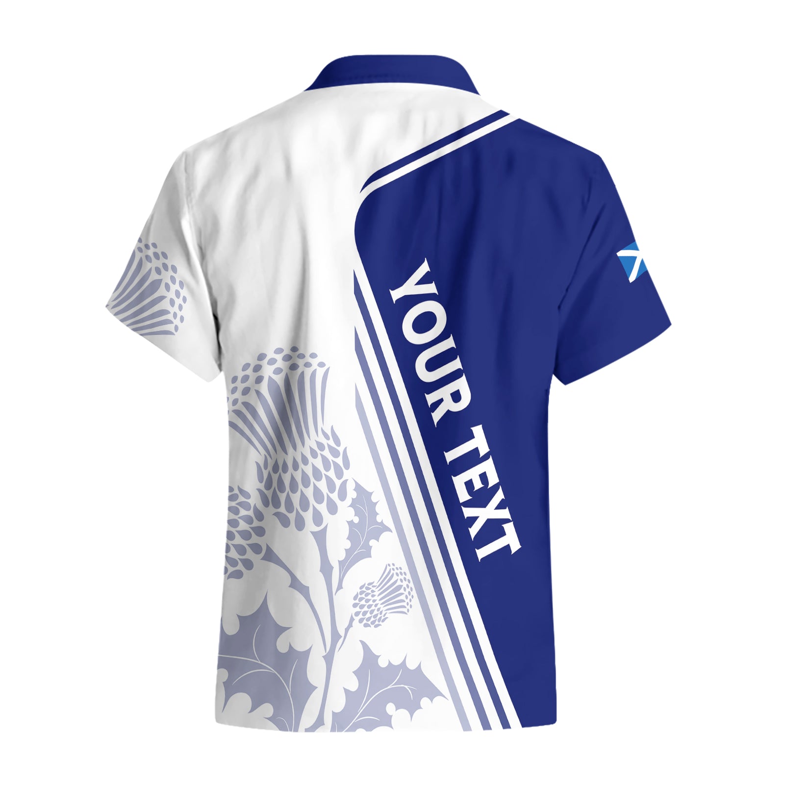 Personalised Scotland Rugby Hawaiian Shirt 2023 World Cup The Thistle - Vibe Hoodie Shop