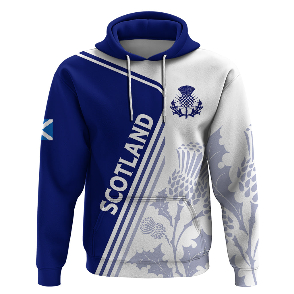 Personalised Scotland Rugby Hoodie 2023 World Cup The Thistle LT7 - Vibe Hoodie Shop