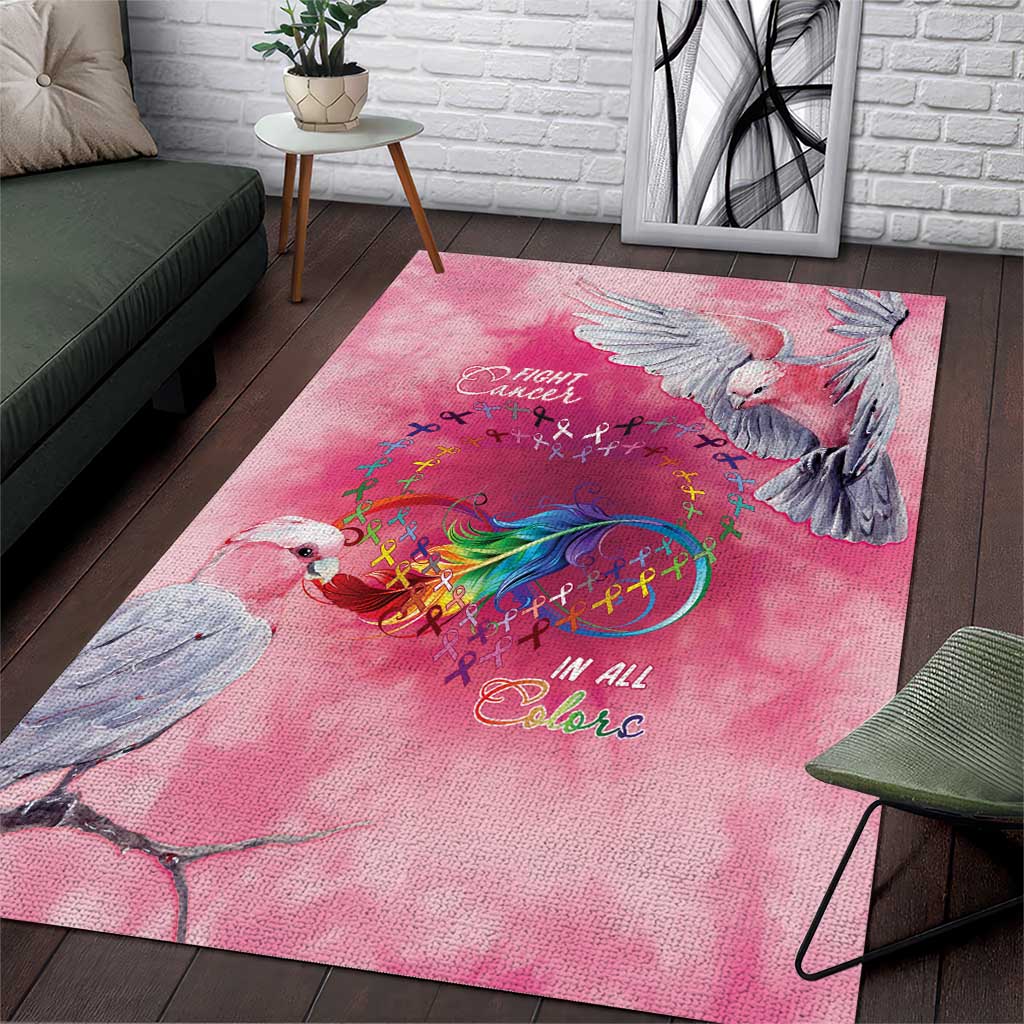 Australia Fight Cancer In All Colors Area Rug Galah Pink Tie Dye - Vibe Hoodie