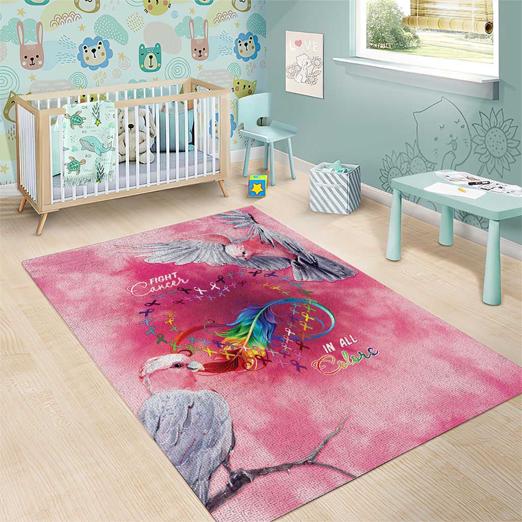 Australia Fight Cancer In All Colors Area Rug Galah Pink Tie Dye - Vibe Hoodie