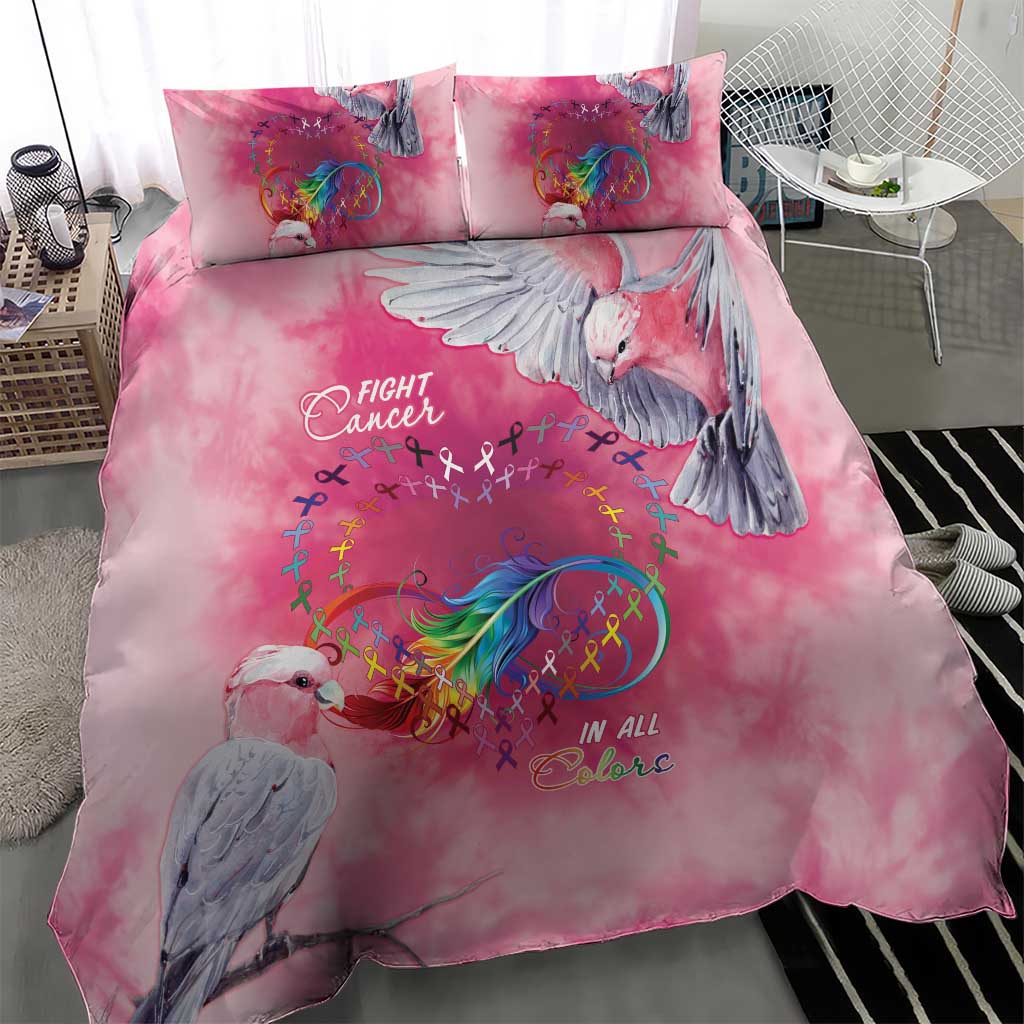 Australia Fight Cancer In All Colors Bedding Set Galah Pink Tie Dye - Vibe Hoodie