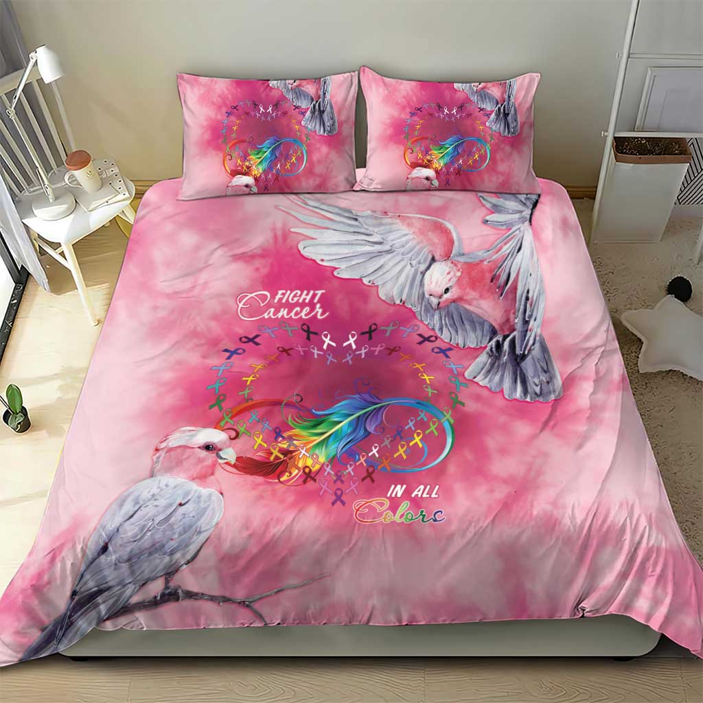 Australia Fight Cancer In All Colors Bedding Set Galah Pink Tie Dye - Vibe Hoodie