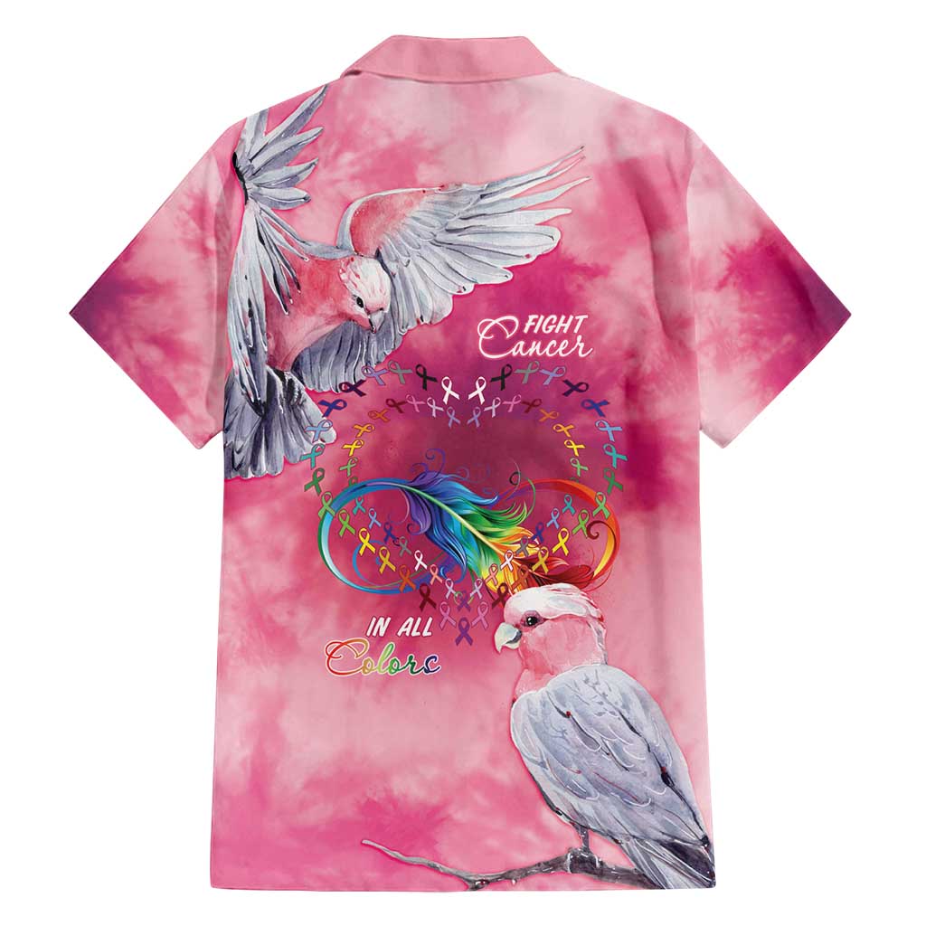 Australia Fight Cancer In All Colors Family Matching Long Sleeve Bodycon Dress and Hawaiian Shirt Galah Pink Tie Dye - Vibe Hoodie