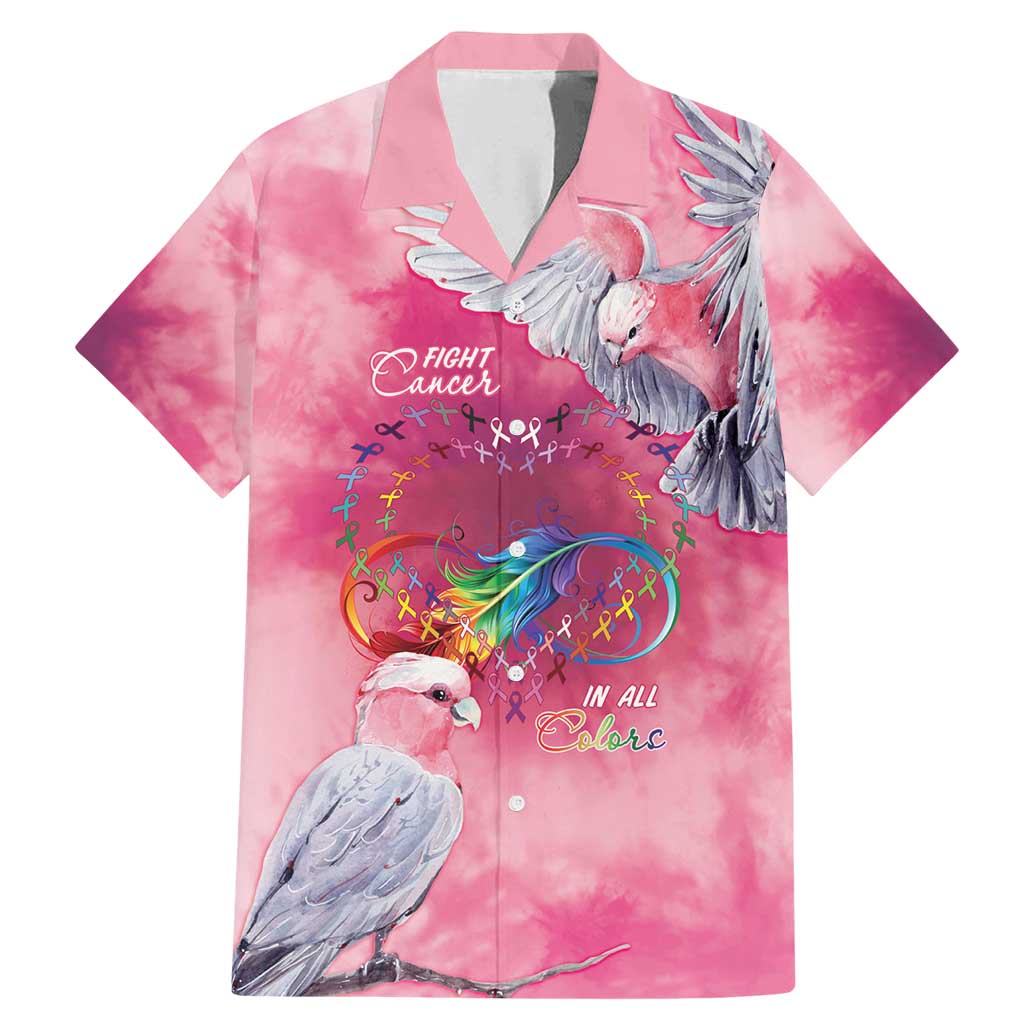 Australia Fight Cancer In All Colors Family Matching Mermaid Dress and Hawaiian Shirt Galah Pink Tie Dye - Vibe Hoodie