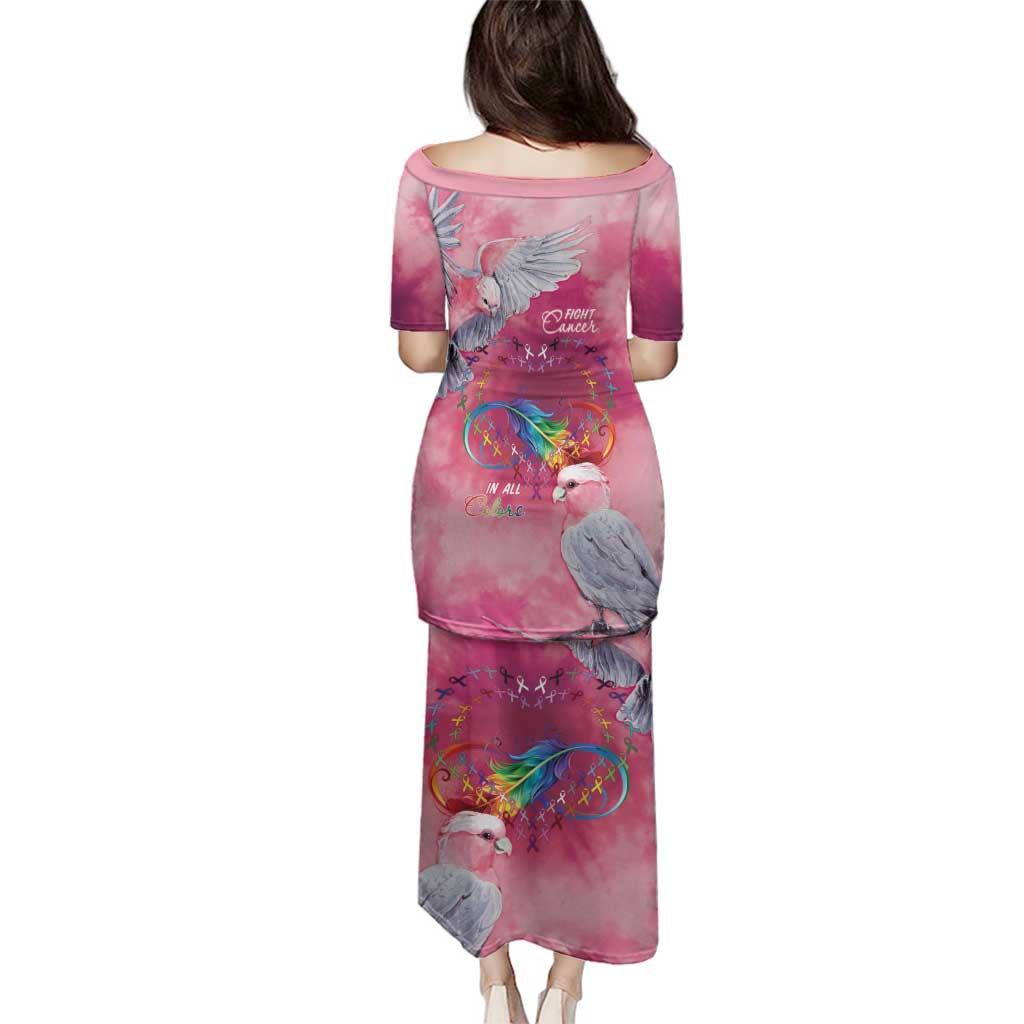 Australia Fight Cancer In All Colors Family Matching Puletasi and Hawaiian Shirt Galah Pink Tie Dye - Vibe Hoodie