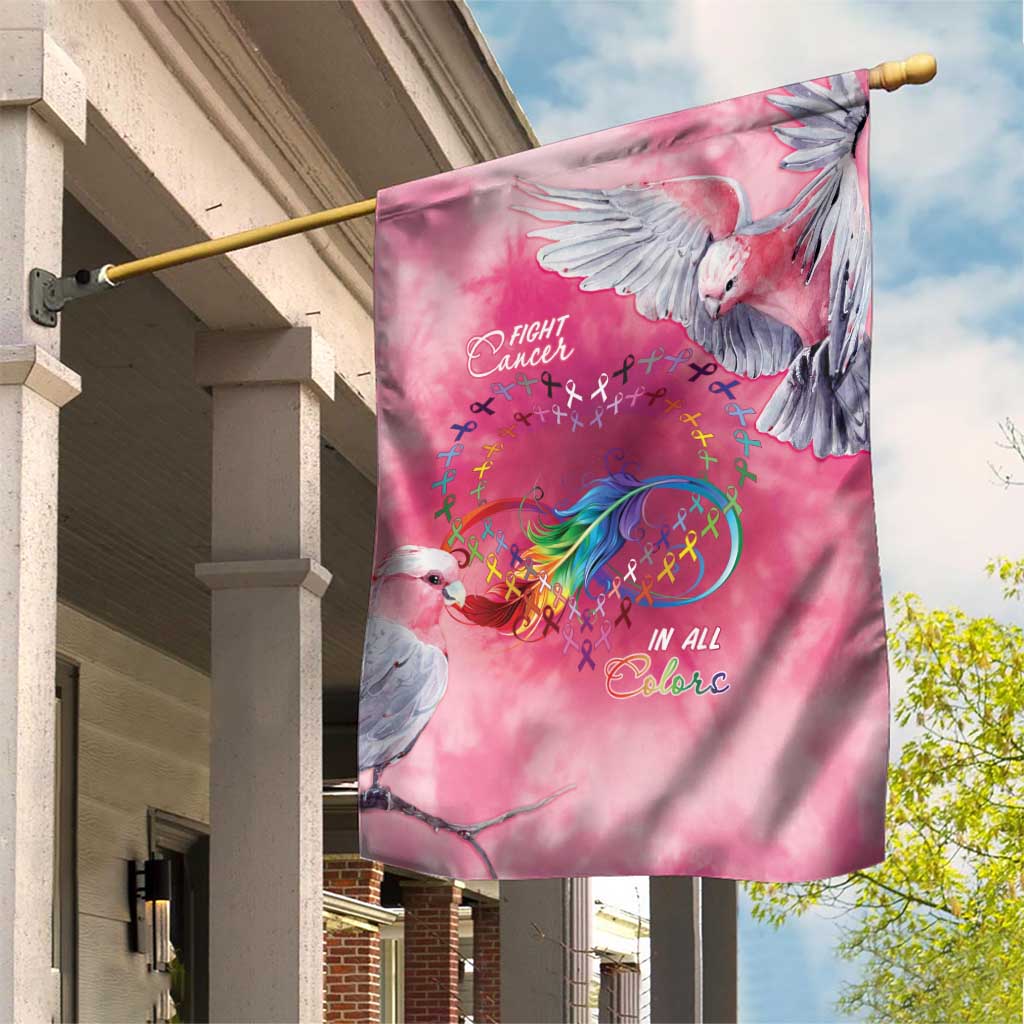 Australia Fight Cancer In All Colors Garden Flag Galah Pink Tie Dye - Vibe Hoodie