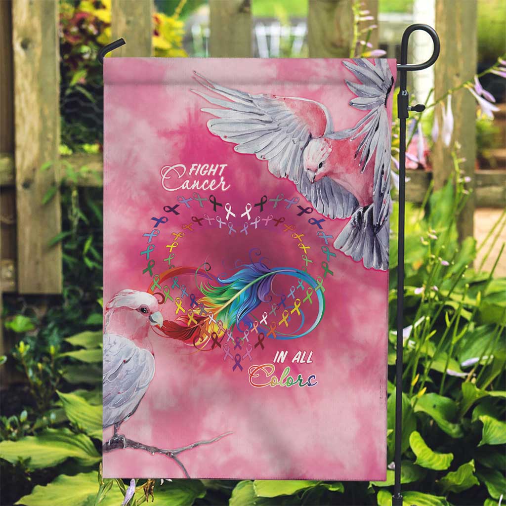 Australia Fight Cancer In All Colors Garden Flag Galah Pink Tie Dye - Vibe Hoodie