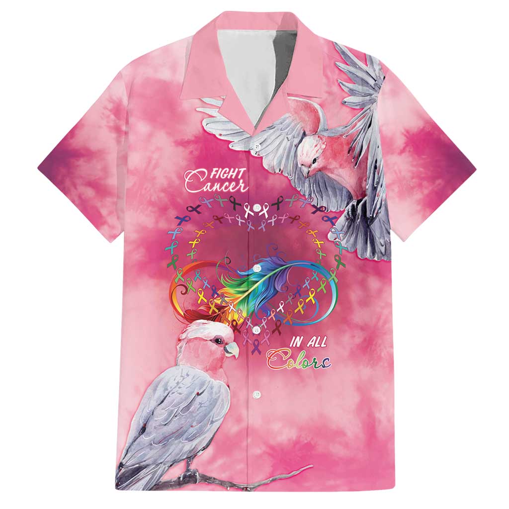 Australia Fight Cancer In All Colors Hawaiian Shirt Galah Pink Tie Dye - Vibe Hoodie