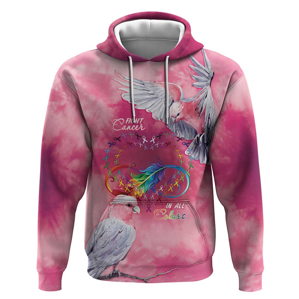 Australia Fight Cancer In All Colors Hoodie Galah Pink Tie Dye - Vibe Hoodie