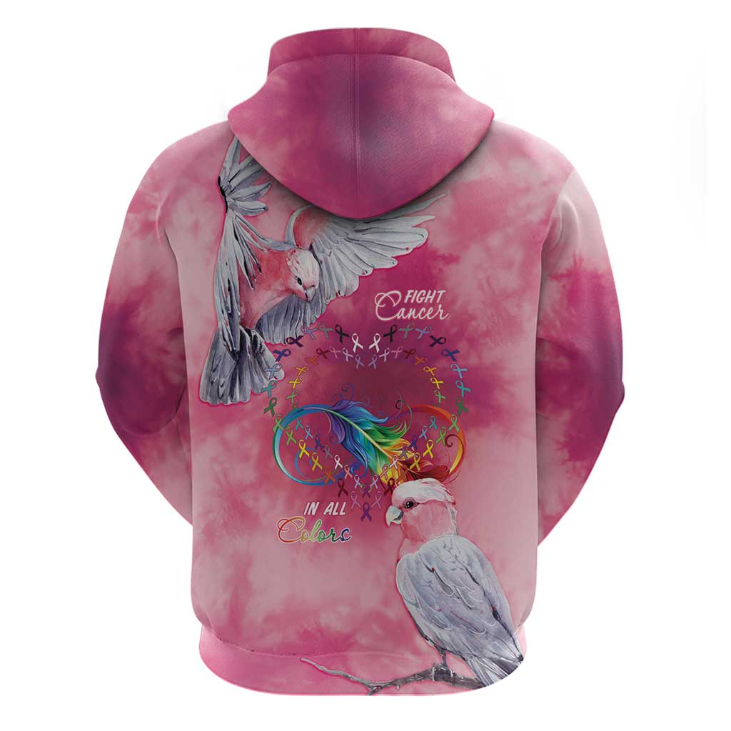 Australia Fight Cancer In All Colors Hoodie Galah Pink Tie Dye - Vibe Hoodie