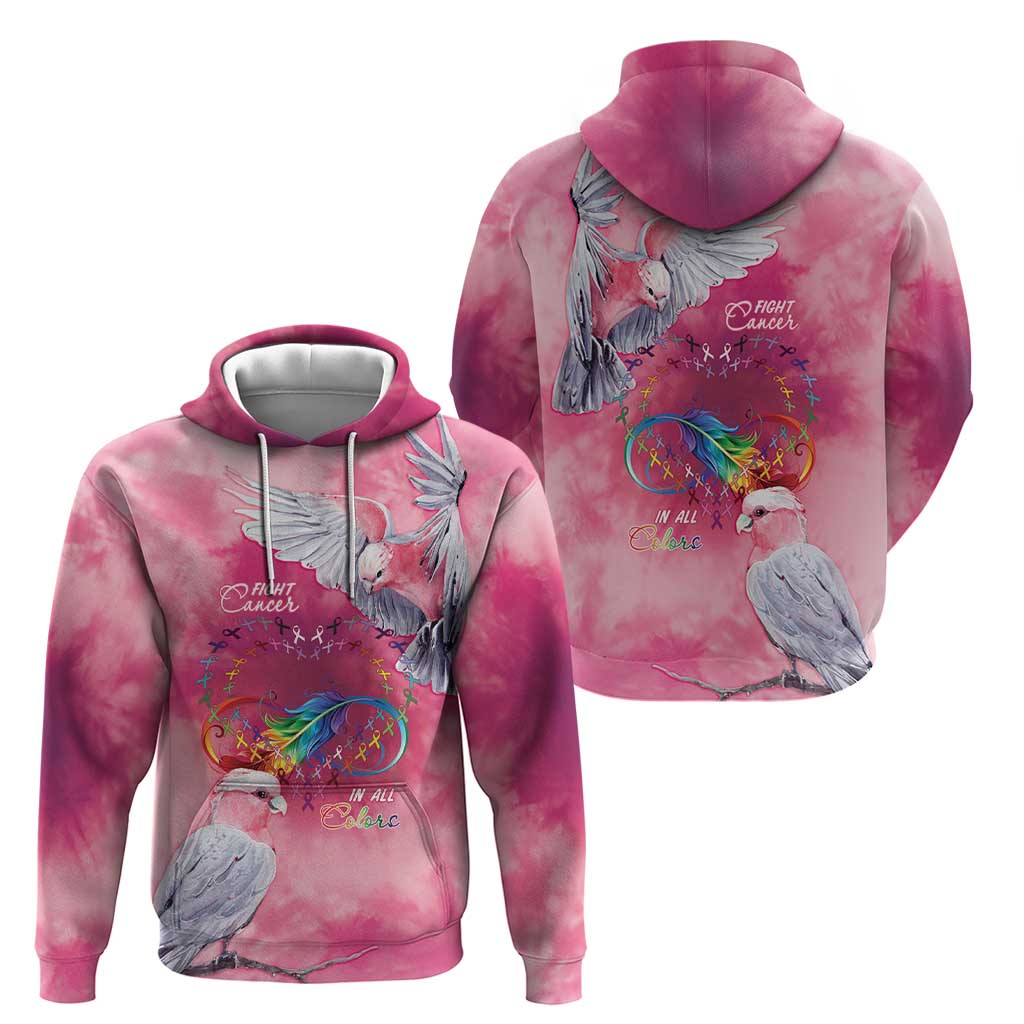 Australia Fight Cancer In All Colors Hoodie Galah Pink Tie Dye - Vibe Hoodie