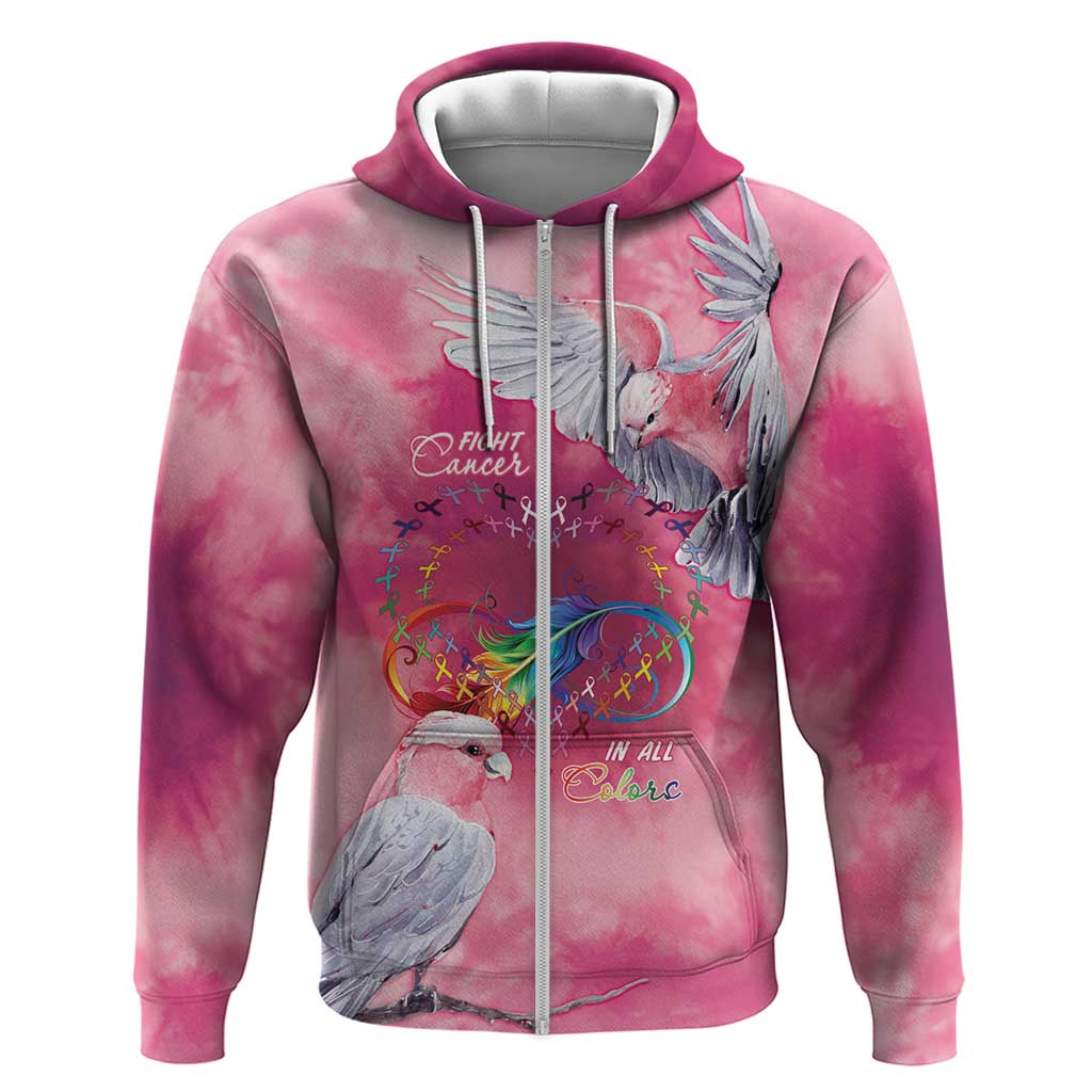 Australia Fight Cancer In All Colors Hoodie Galah Pink Tie Dye - Vibe Hoodie