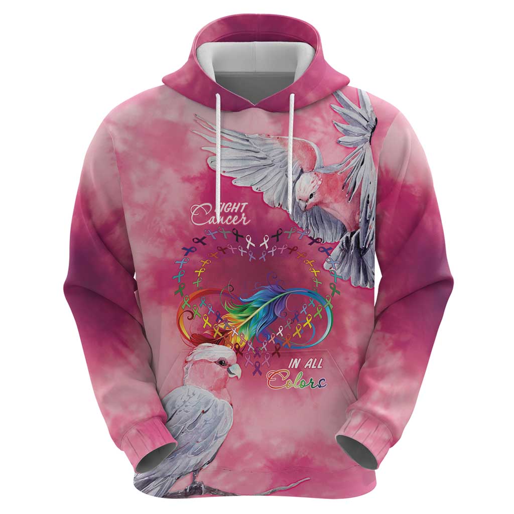 Australia Fight Cancer In All Colors Hoodie Galah Pink Tie Dye - Vibe Hoodie