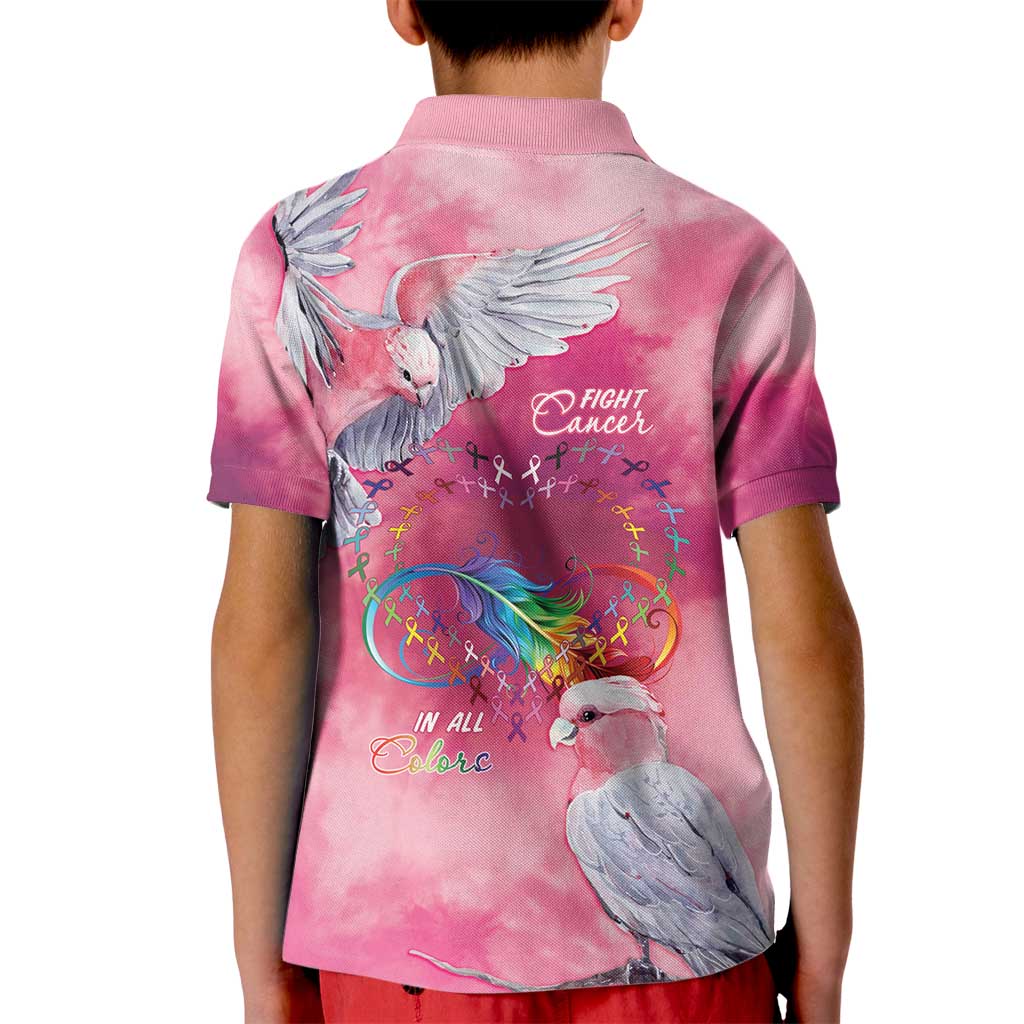 Australia Fight Cancer In All Colors Kid Polo Shirt Galah Pink Tie Dye - Vibe Hoodie