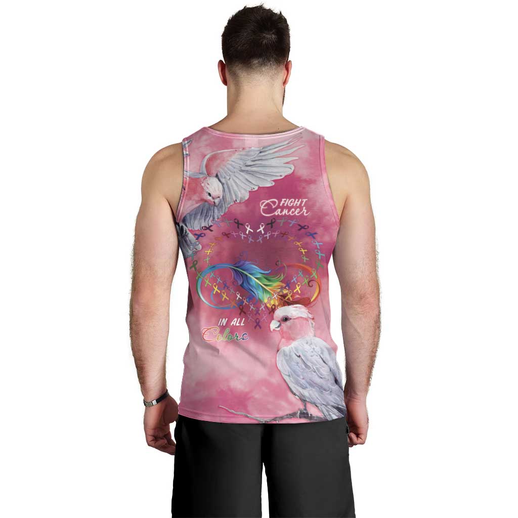 Australia Fight Cancer In All Colors Men Tank Top Galah Pink Tie Dye - Vibe Hoodie