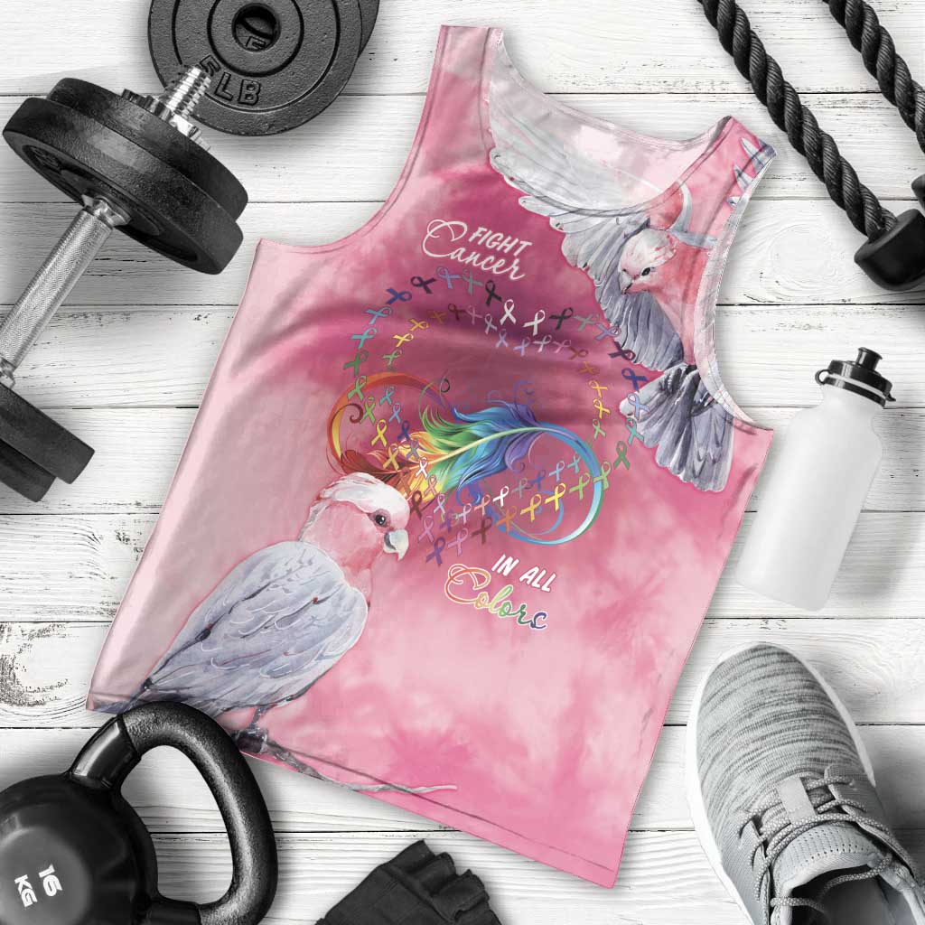Australia Fight Cancer In All Colors Men Tank Top Galah Pink Tie Dye - Vibe Hoodie