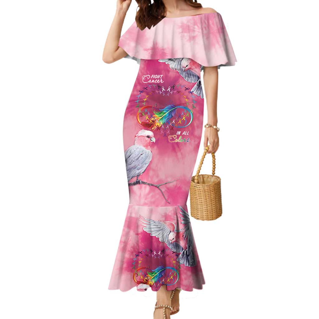 Australia Fight Cancer In All Colors Mermaid Dress Galah Pink Tie Dye - Vibe Hoodie
