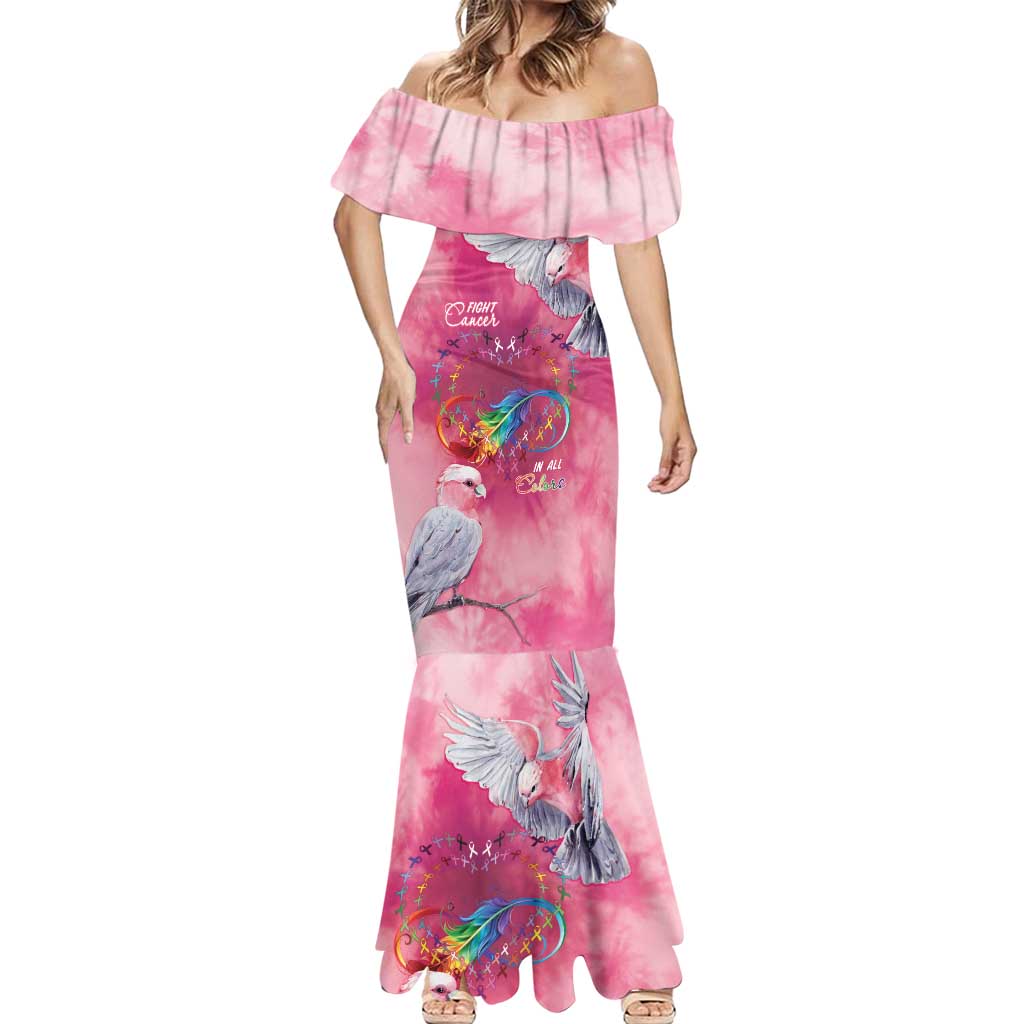 Australia Fight Cancer In All Colors Mermaid Dress Galah Pink Tie Dye - Vibe Hoodie