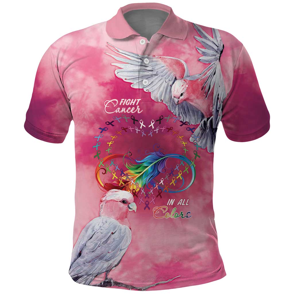 Australia Fight Cancer In All Colors Polo Shirt Galah Pink Tie Dye - Vibe Hoodie