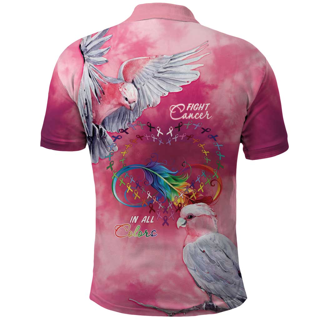 Australia Fight Cancer In All Colors Polo Shirt Galah Pink Tie Dye - Vibe Hoodie