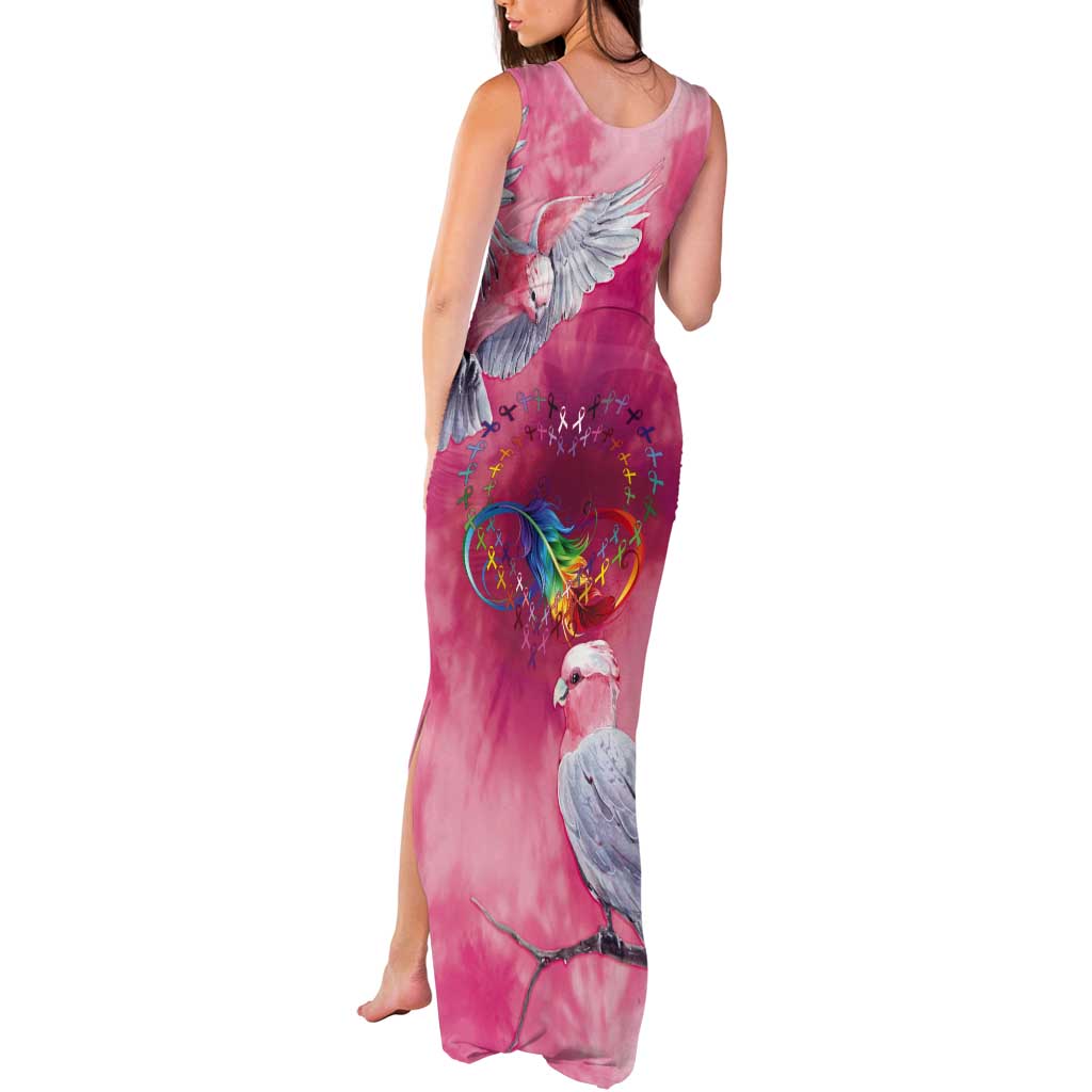 Australia Fight Cancer In All Colors Tank Maxi Dress Galah Pink Tie Dye - Vibe Hoodie