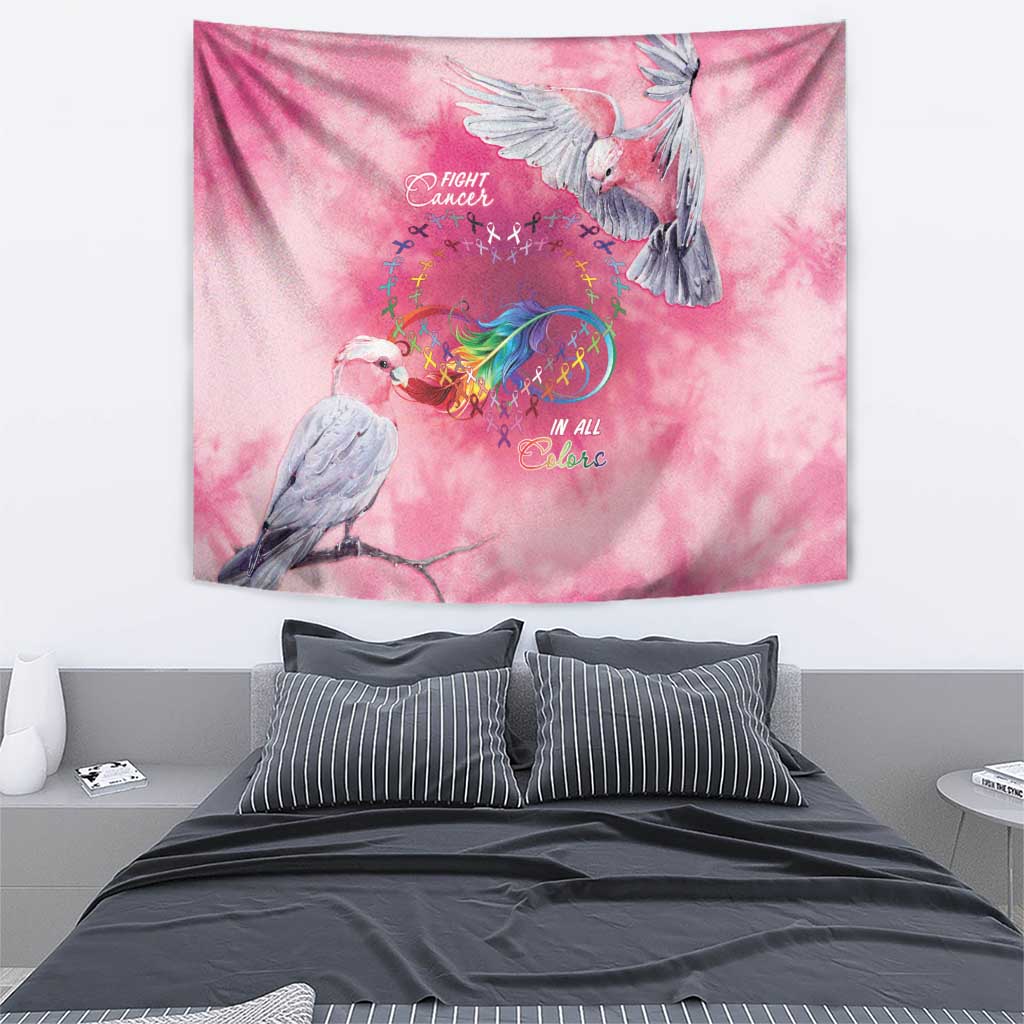 Australia Fight Cancer In All Colors Tapestry Galah Pink Tie Dye - Vibe Hoodie