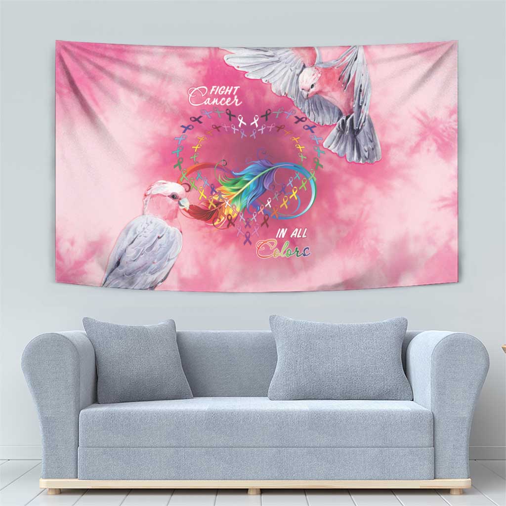 Australia Fight Cancer In All Colors Tapestry Galah Pink Tie Dye - Vibe Hoodie