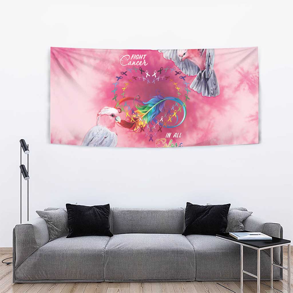 Australia Fight Cancer In All Colors Tapestry Galah Pink Tie Dye - Vibe Hoodie