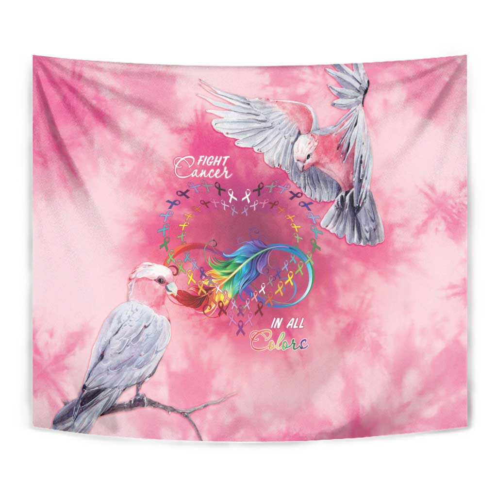 Australia Fight Cancer In All Colors Tapestry Galah Pink Tie Dye - Vibe Hoodie